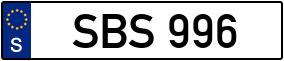 Truck License Plate